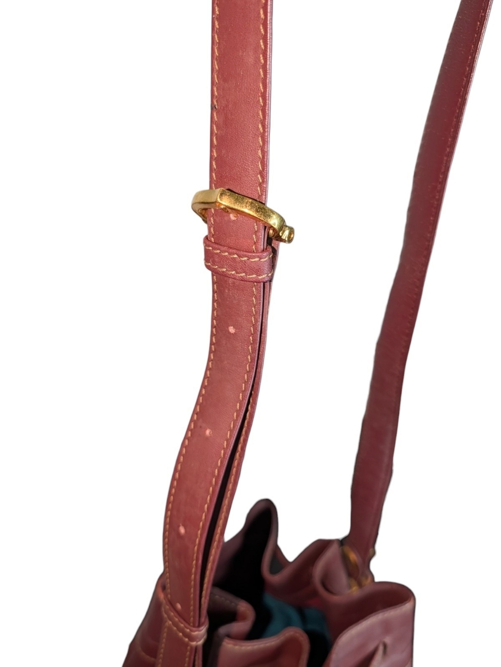 Cartier Must Line Bordeaux Bucket Drawstring 2-Way Crossbody Bag - Picture 5 of 9